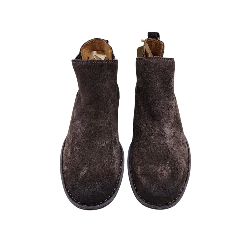 Born Men's Shane Suede Chelsea Boots Dark Brown - 8.5